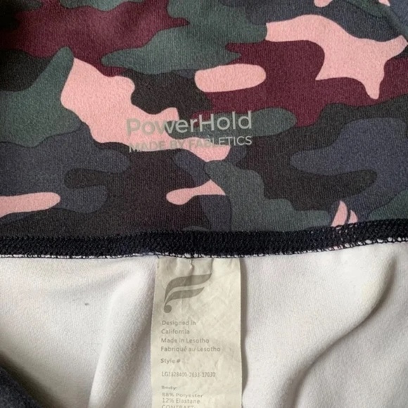 Fabletics Boost PowerHold High Waisted Camo Stretch Legging Yoga Pilates, Size S - Picture 4 of 7